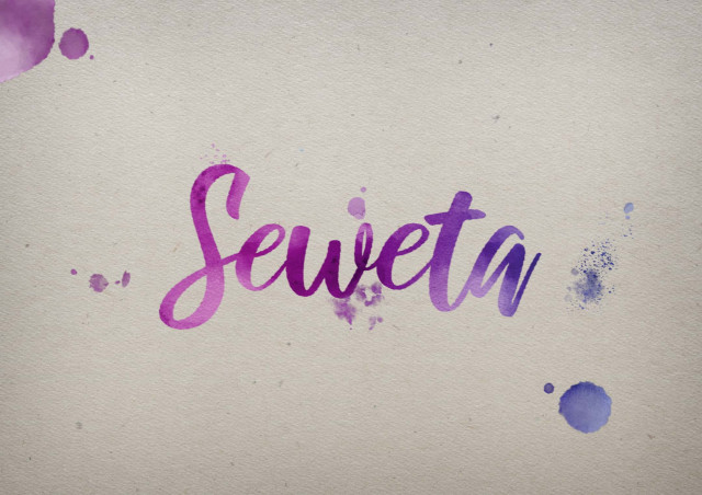 Free photo of Seweta Watercolor Name DP