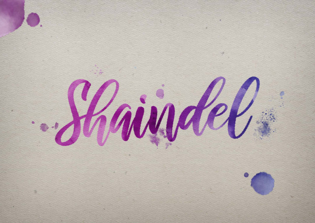 Free photo of Shaindel Watercolor Name DP