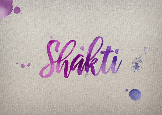 Free photo of Shakti Watercolor Name DP