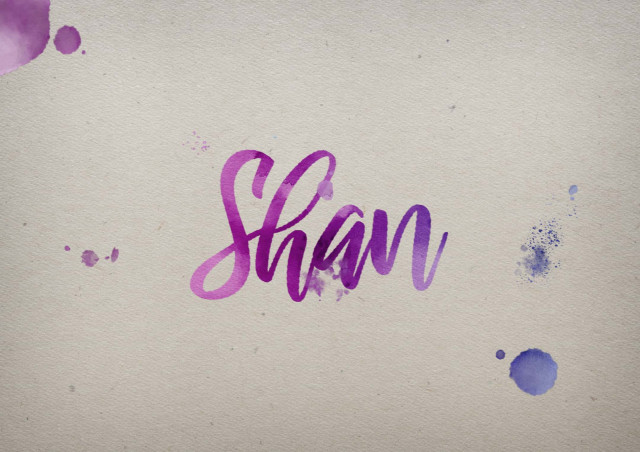 Free photo of Shan Watercolor Name DP