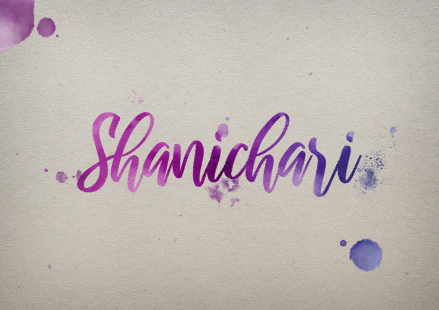 Free photo of Shanichari Watercolor Name DP