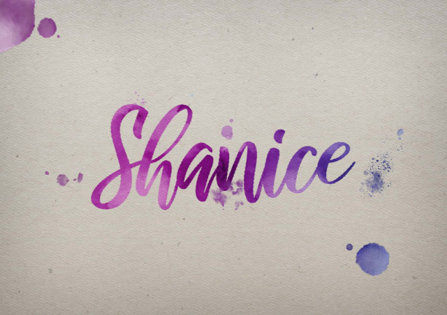 Free photo of Shanice Watercolor Name DP