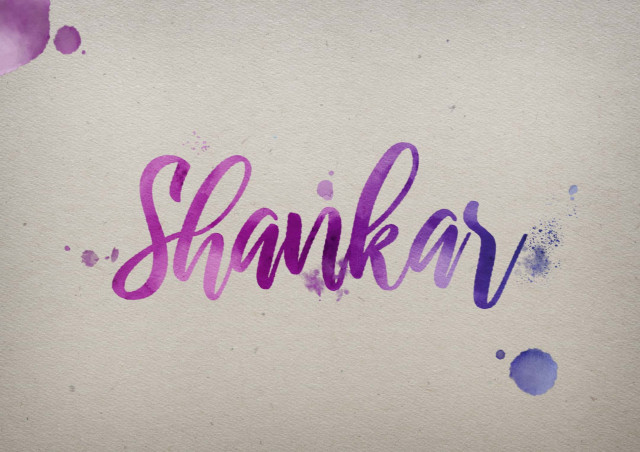 Free photo of Shankar Watercolor Name DP