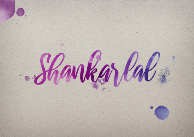 Free photo of Shankarlal Watercolor Name DP