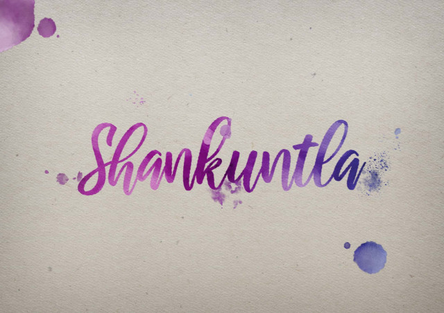 Free photo of Shankuntla Watercolor Name DP