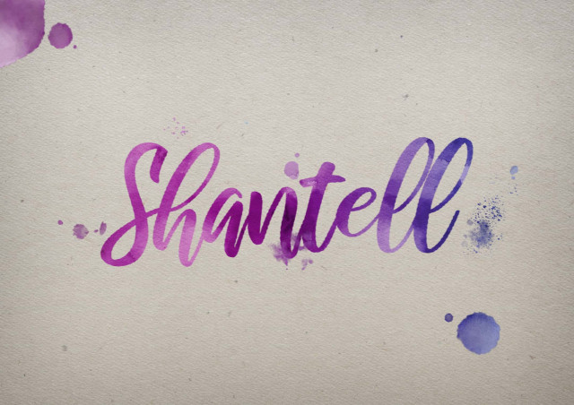 Free photo of Shantell Watercolor Name DP