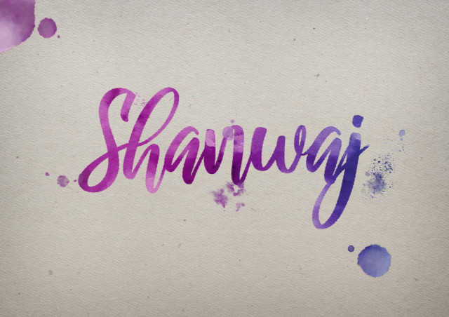 Free photo of Shanwaj Watercolor Name DP