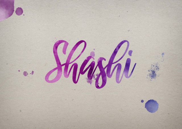 Free photo of Shashi Watercolor Name DP