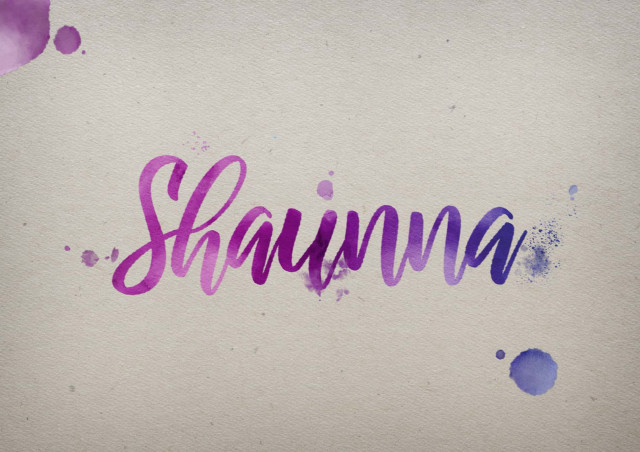 Free photo of Shaunna Watercolor Name DP