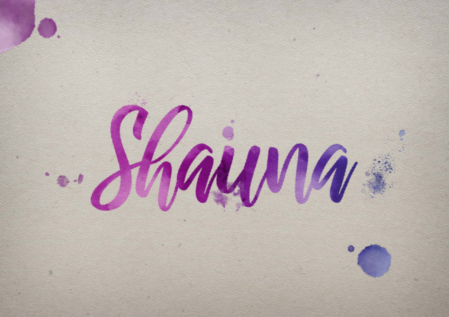 Free photo of Shauna Watercolor Name DP