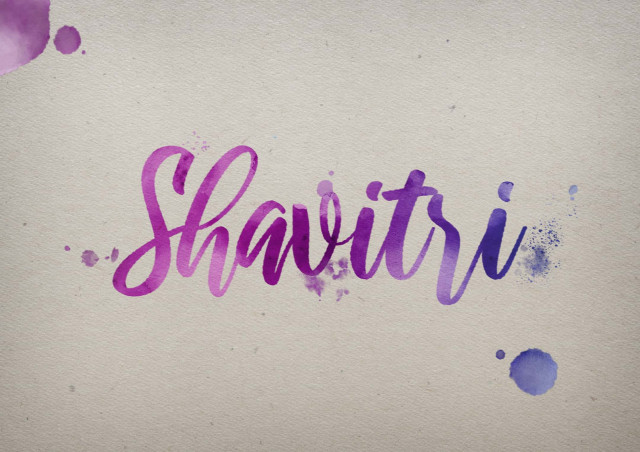 Free photo of Shavitri Watercolor Name DP