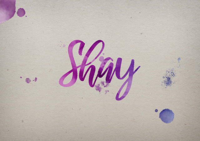 Free photo of Shay Watercolor Name DP