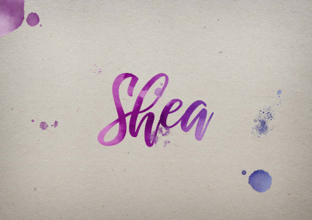 Free photo of Shea Watercolor Name DP