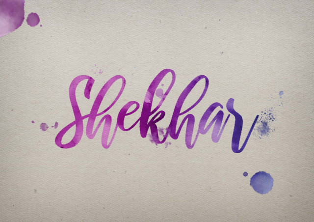 Free photo of Shekhar Watercolor Name DP