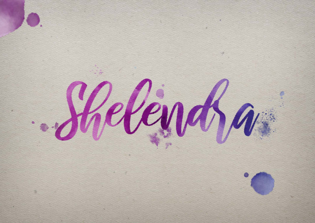 Free photo of Shelendra Watercolor Name DP