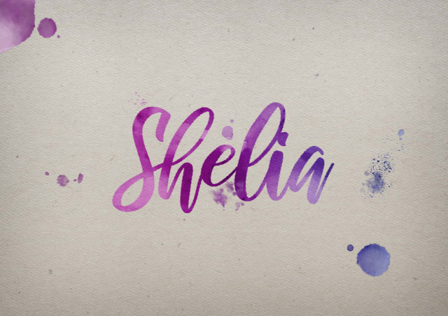 Free photo of Shelia Watercolor Name DP