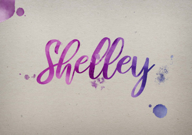 Free photo of Shelley Watercolor Name DP