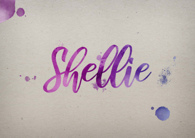 Free photo of Shellie Watercolor Name DP