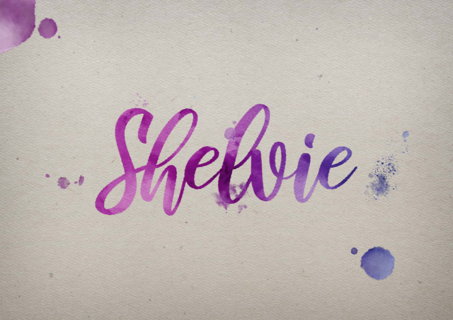 Free photo of Shelvie Watercolor Name DP