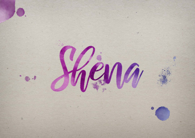 Free photo of Shena Watercolor Name DP