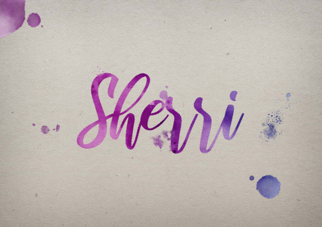 Free photo of Sherri Watercolor Name DP