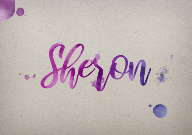 Free photo of Sheron Watercolor Name DP