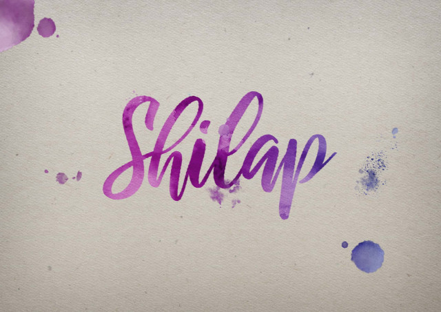 Free photo of Shilap Watercolor Name DP