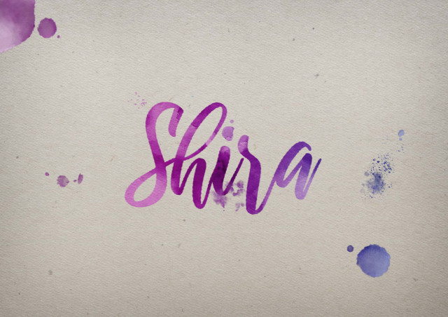 Free photo of Shira Watercolor Name DP