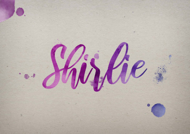 Free photo of Shirlie Watercolor Name DP