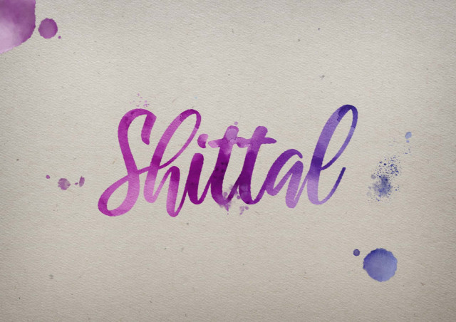 Free photo of Shittal Watercolor Name DP