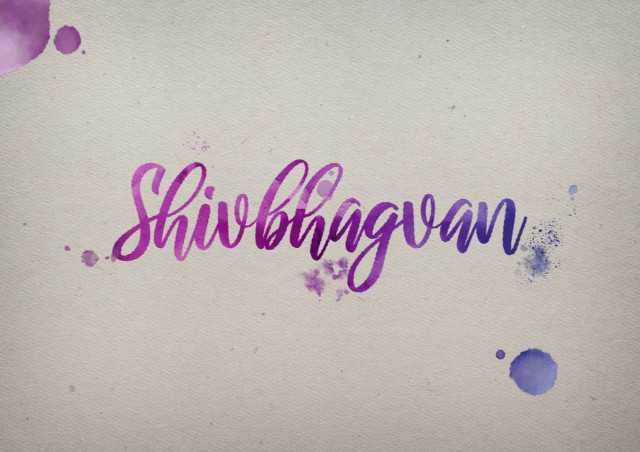 Free photo of Shivbhagvan Watercolor Name DP