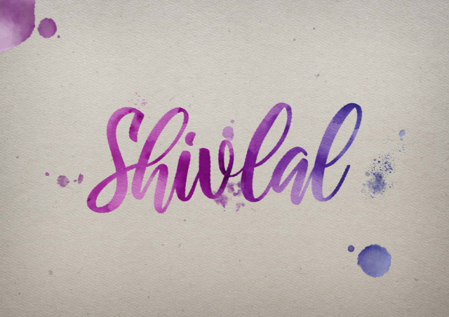 Free photo of Shivlal Watercolor Name DP