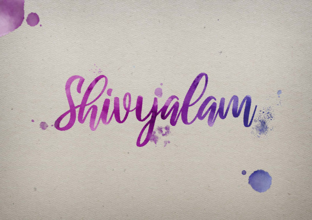 Free photo of Shivyalam Watercolor Name DP