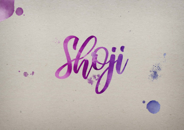 Free photo of Shoji Watercolor Name DP