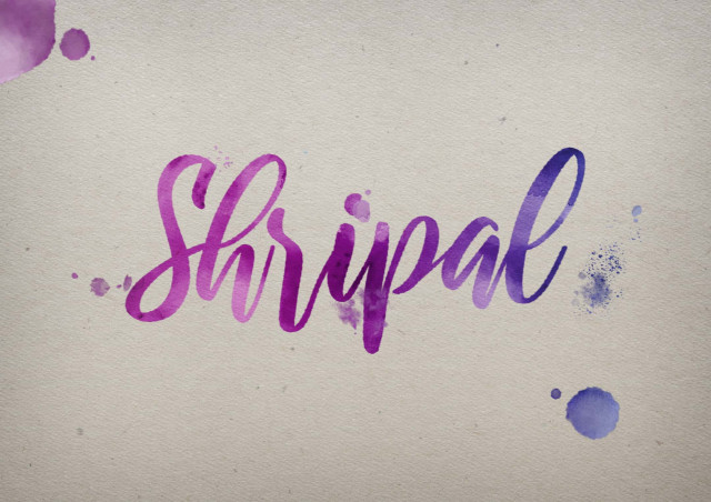 Free photo of Shripal Watercolor Name DP