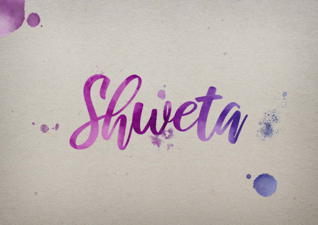 Free photo of Shweta Watercolor Name DP