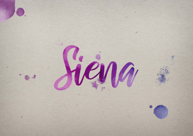 Free photo of Siena Watercolor Name DP