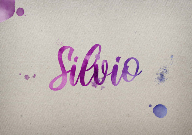 Free photo of Silvio Watercolor Name DP