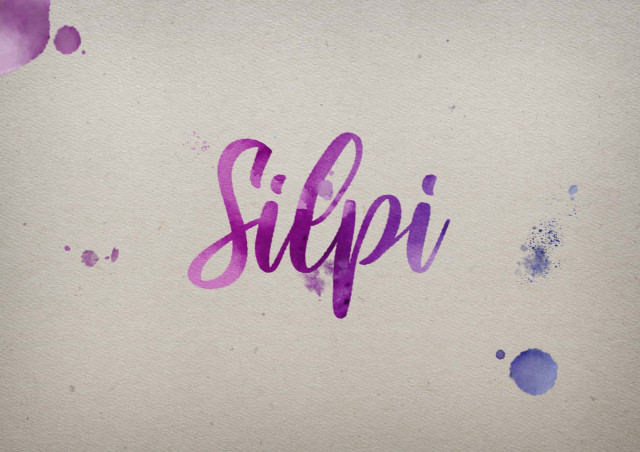 Free photo of Silpi Watercolor Name DP