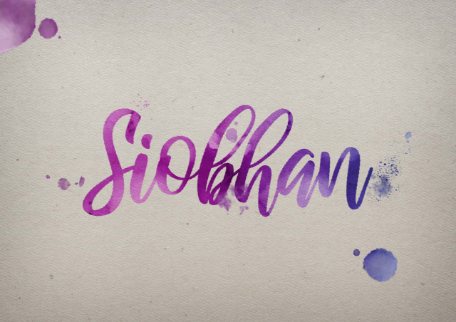 Free photo of Siobhan Watercolor Name DP