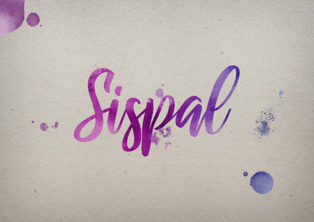 Free photo of Sispal Watercolor Name DP