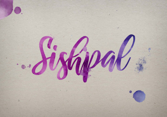 Free photo of Sishpal Watercolor Name DP