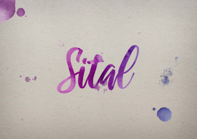 Free photo of Sital Watercolor Name DP