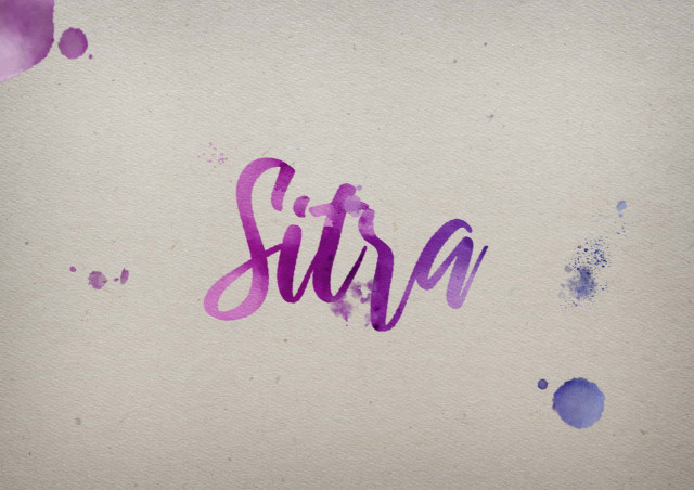 Free photo of Sitra Watercolor Name DP