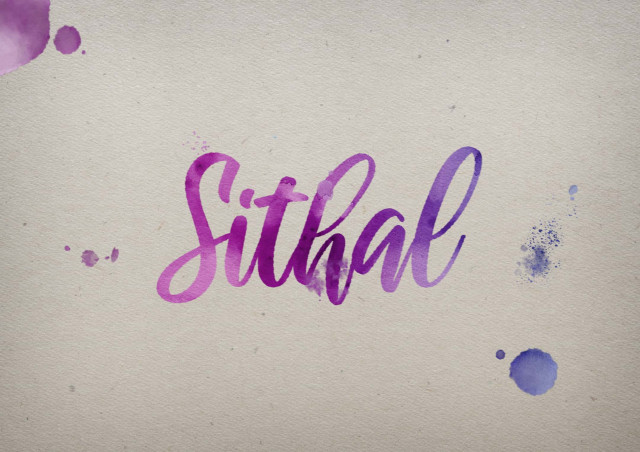 Free photo of Sithal Watercolor Name DP