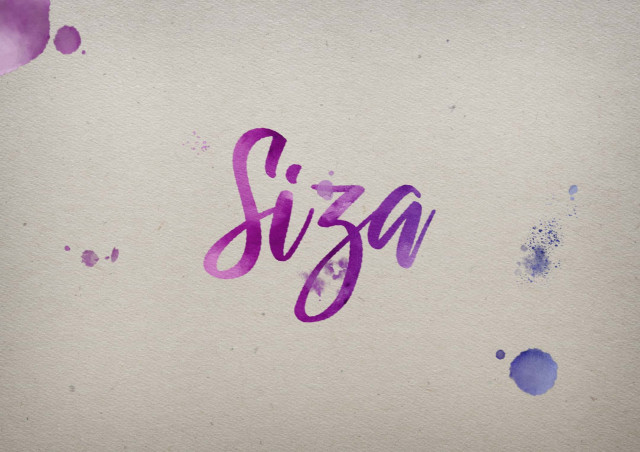 Free photo of Siza Watercolor Name DP