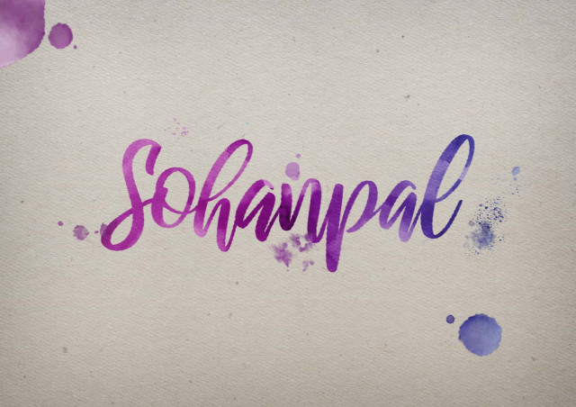 Free photo of Sohanpal Watercolor Name DP