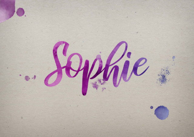 Free photo of Sophie Watercolor Name DP
