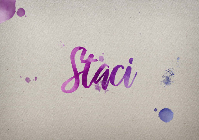 Free photo of Staci Watercolor Name DP