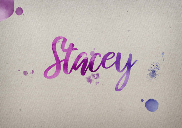 Free photo of Stacey Watercolor Name DP